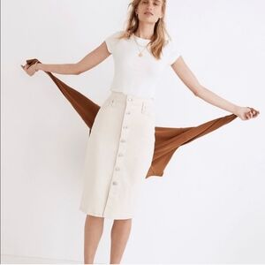 Madewell High Waist Denim Skirt